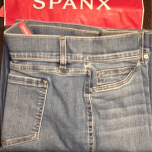 SPANX Women's Classic Blue wide leg jeans